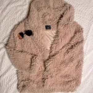 Love Tree hooded teddy jacket